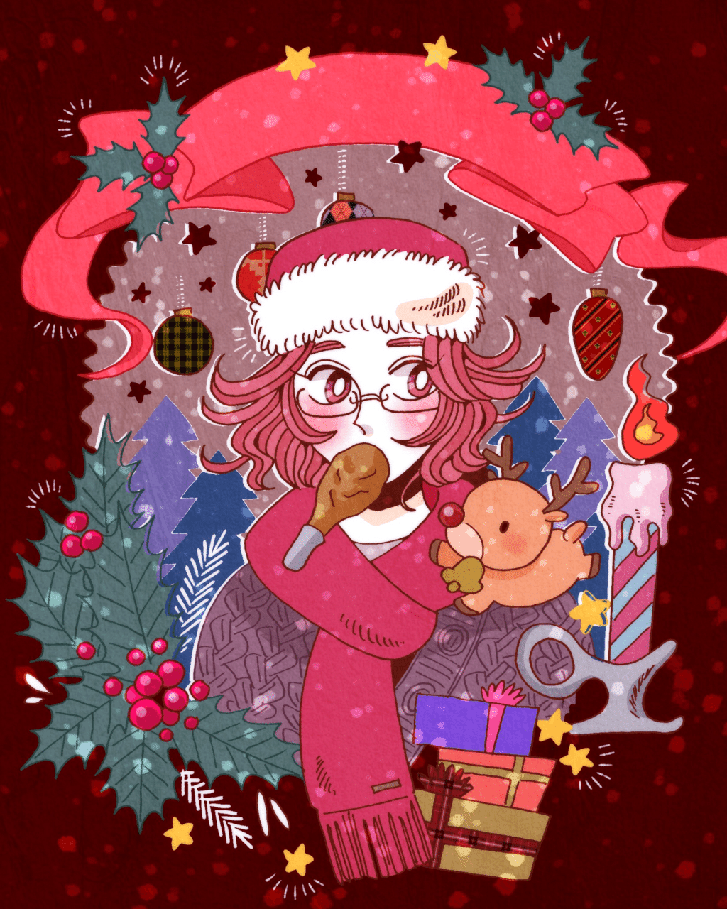 Merry Xmas 今年のクリスマス絵でした 松浦 お順 Note