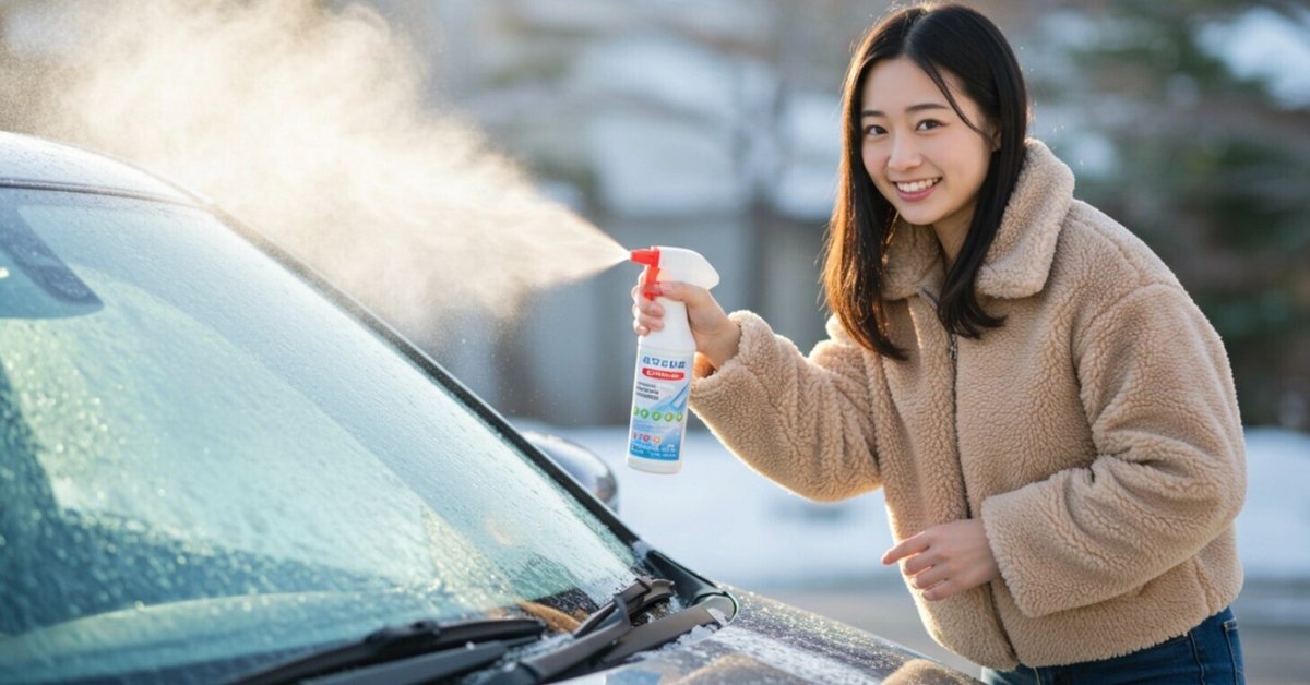クルマのフロントガラスの氷を溶かす解氷スプレー・自作するのと買うのと、どっちがコスパ良い?