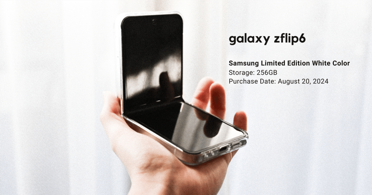 Apple信者が12年目のiPhoneを手放してgalaxy zflip6に乗り換えて