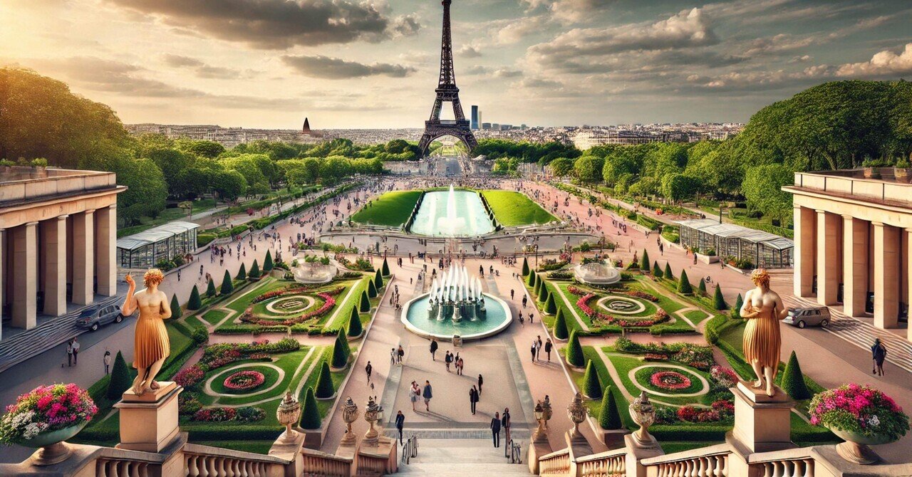 トロカデロ庭園 – エッフェル塔を望む絶景スポット｜mu_chin