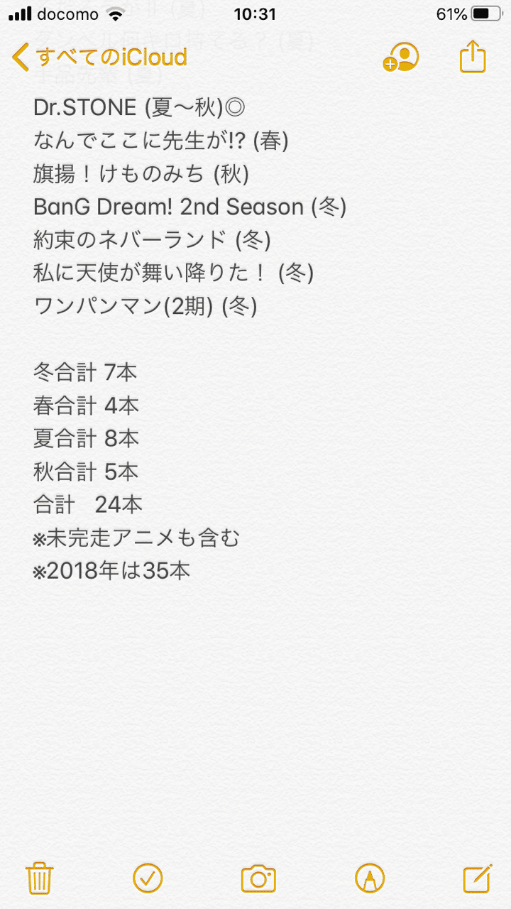 19年 視聴アニメまとめ ごちたく Note 19年 視聴アニメまとめ ごちたく Note
