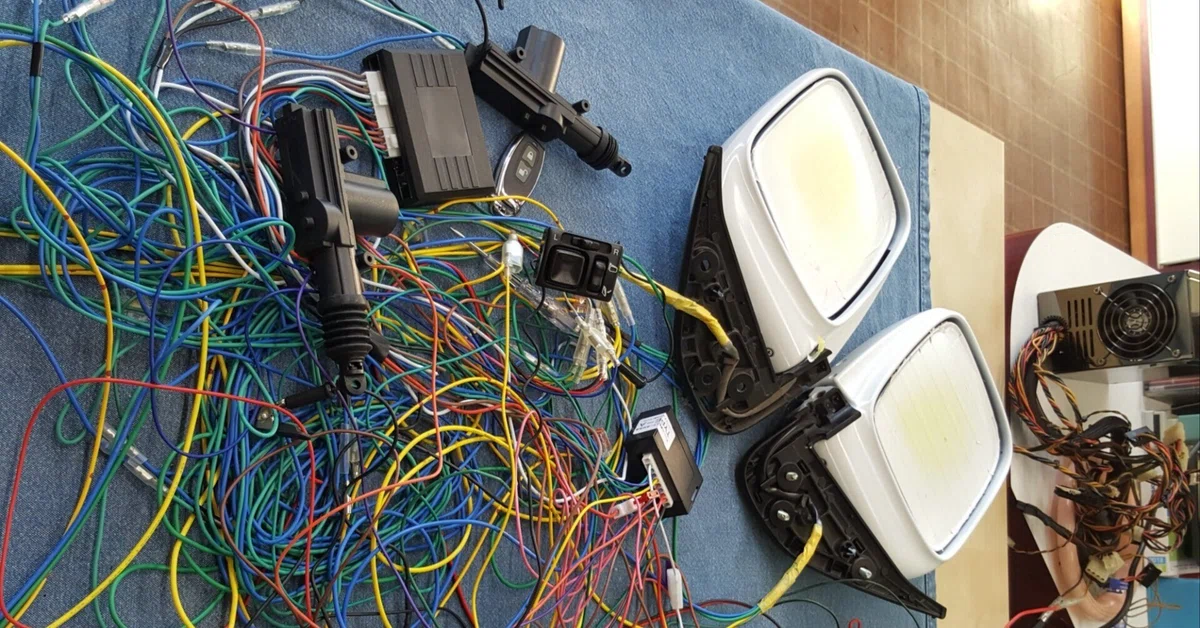 スズキ キャリィ LE-DA63TにDA62Wの電動ドアミラー格納付をつけ スズキ キャリィ LE-DA63TにDA62Wの電動ドアミラー格納付をつけ