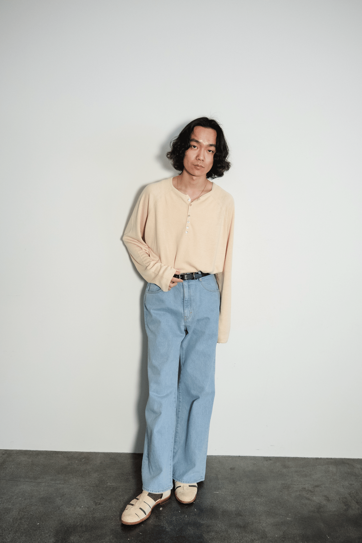 ヘンリー様 COLIMBO(コリンボ) Thirty-Miles Henry Neck Tee L/S -Fine