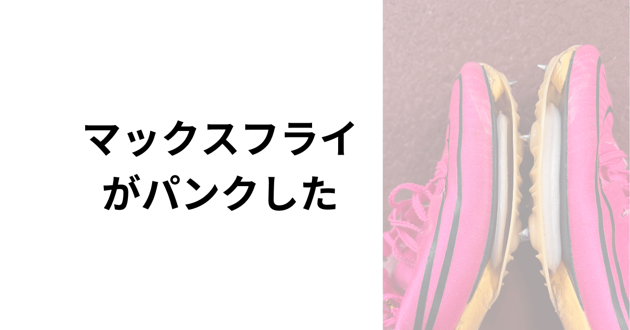 マックスフライがパンクした｜読むだけで心の筋肉がつくブログ