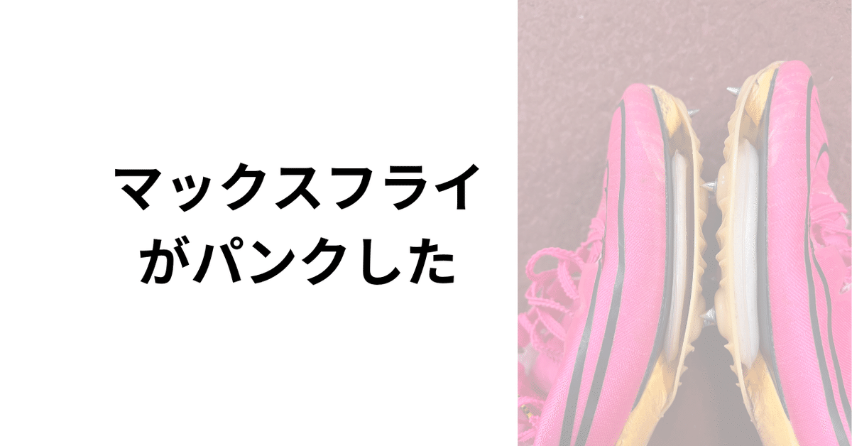 MAXFly オレゴン 27.0（右内側パンク） マックスフライがパンクした｜お休み中