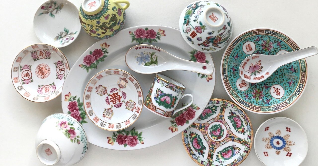 台湾骨董品 陶器と木の小物入れ 台湾の古い器たちへの