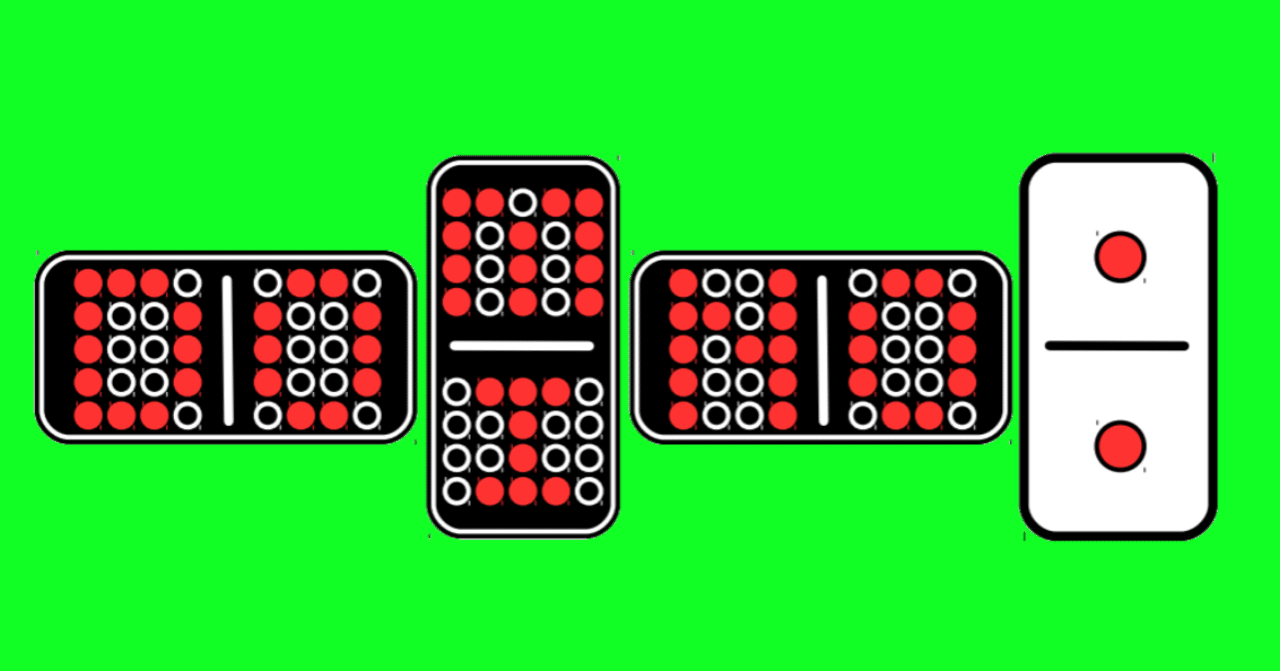 ドミノ の可能性を考えて 1年間書いてみる 1 1 珍ぬ Note ドミノ の可能性を考えて 1年間書いてみる 1 1 珍ぬ Note