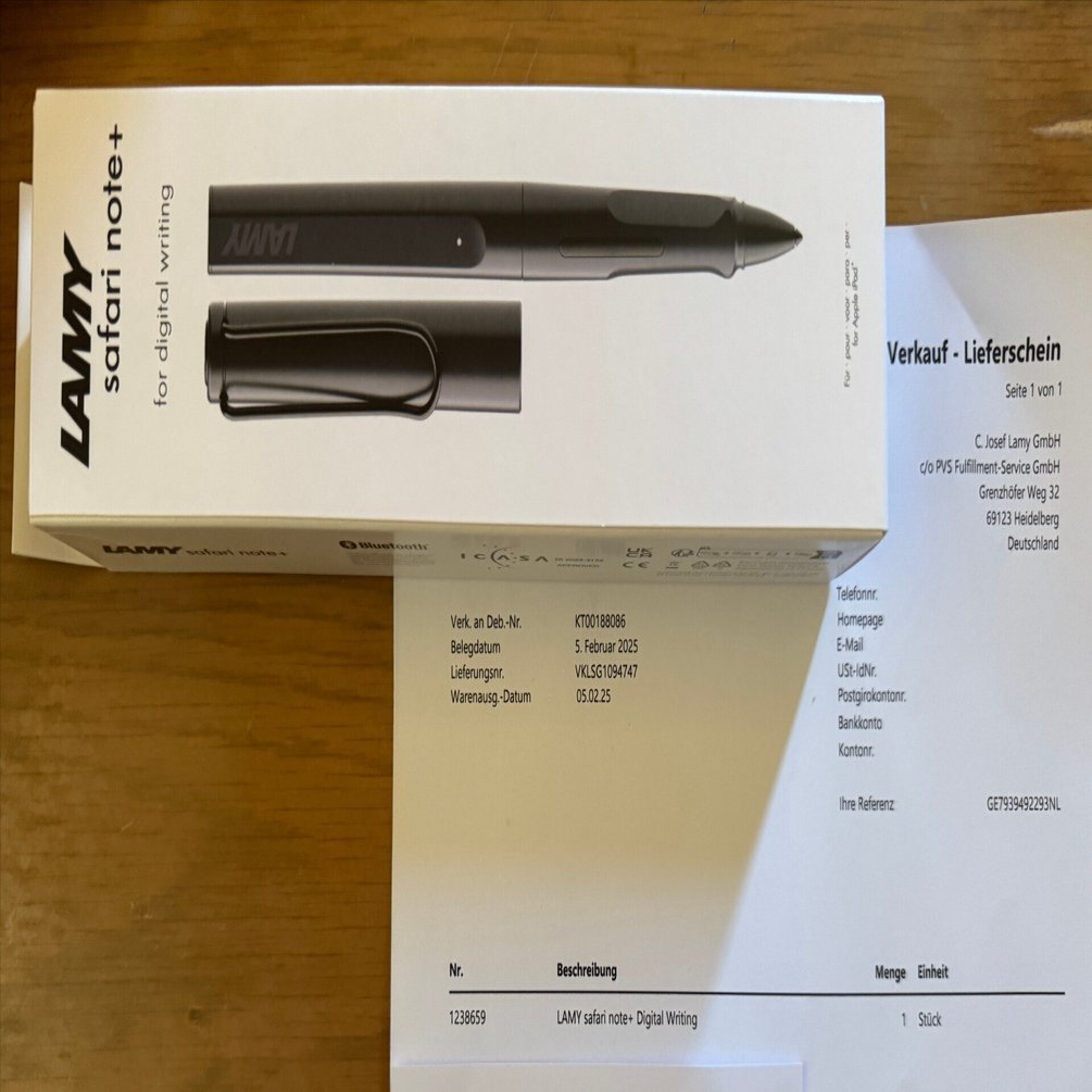 ドイツからLAMY safari note+が届いた｜サーシュ