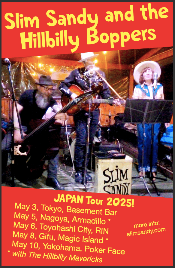Slim Sandy & The Hillbilly Boppers来日!｜Tetsuya Suganuma