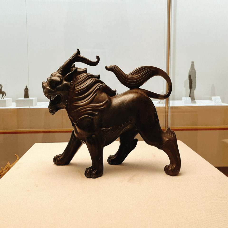 ♦蝋型細密鋳金 象嵌 波乗り兎 波千鳥文 波乗り龍足 香炉 唐金 美術品 骨董品 チョコと鋳金「香取秀真の眼」佐倉市立美術館｜yuyu_0707