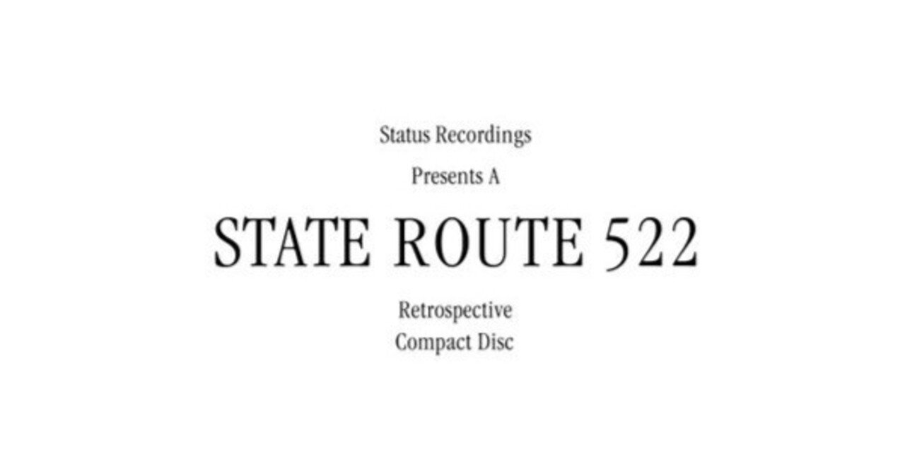 State Route 522 90s emo名盤 State Route 522 90s emo名盤（Essential Guide of Emo】エモの