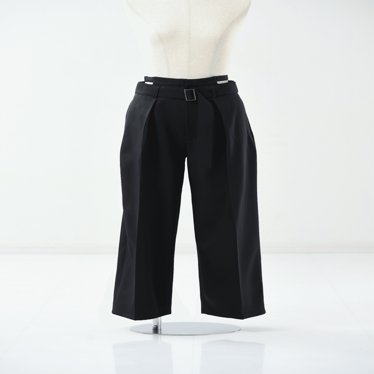 nemuiasa 白水桃花さんデザイン ブラック ワイドパンツ M ワイドパンツが好きだからワイドパンツをつくった｜白水 桃花