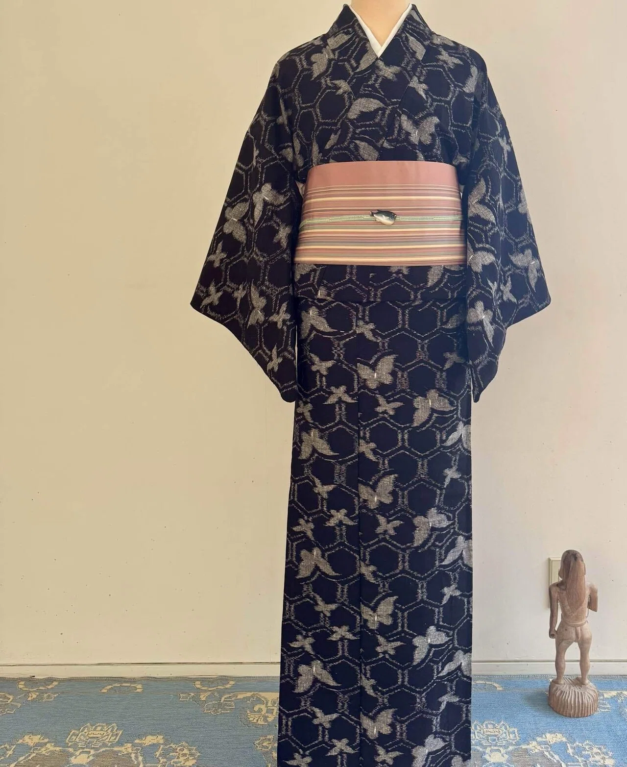 ☆大量着物☆絣・木綿36点まとめてリメイク・パッチワーク等☆29