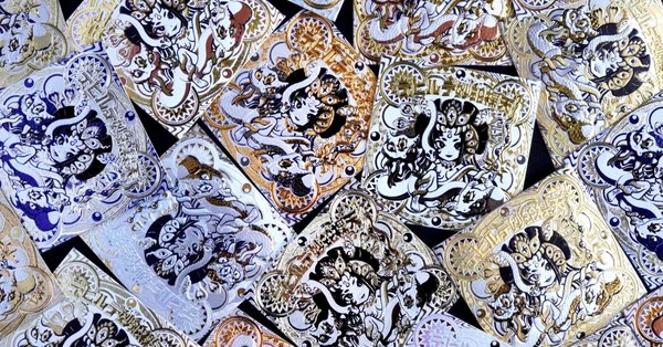 48×48mm 正方形 箔押しシール｜コスモテック｜note