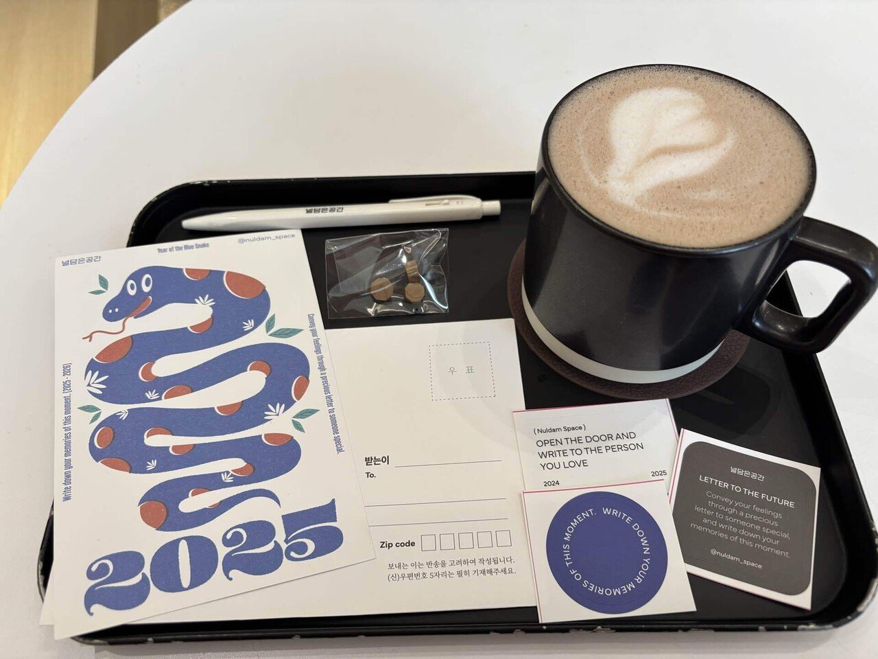 韓国のヴィーガンカフェで1年後の自分に手紙を書いた日｜いちごオレは