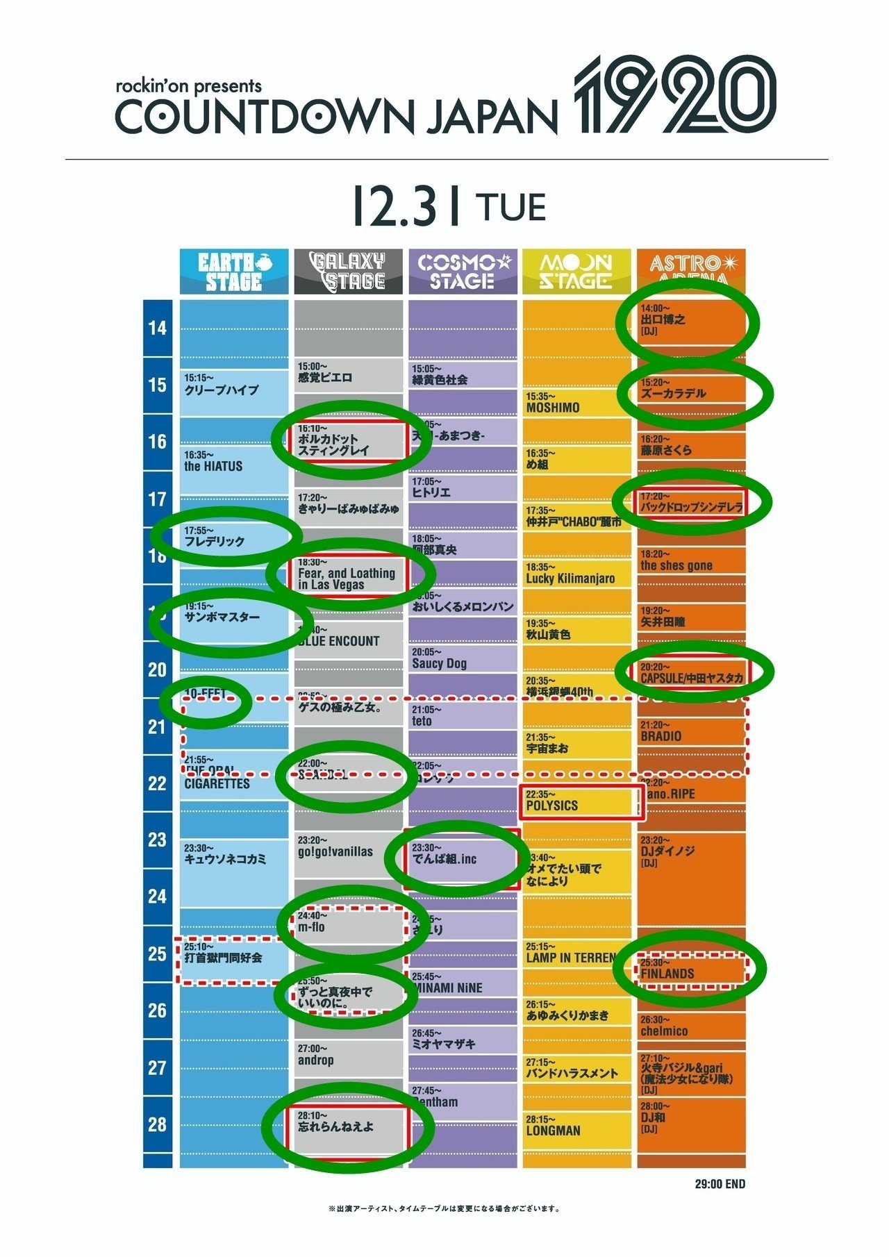 191231 Count Down Japan 4日目 備忘録＆反省会｜Chan-C@HANAGUMI