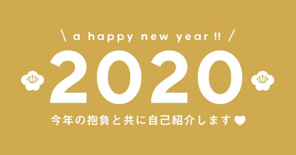 年 今年の抱負と改めて自己紹介 Sayaka Osanai Note