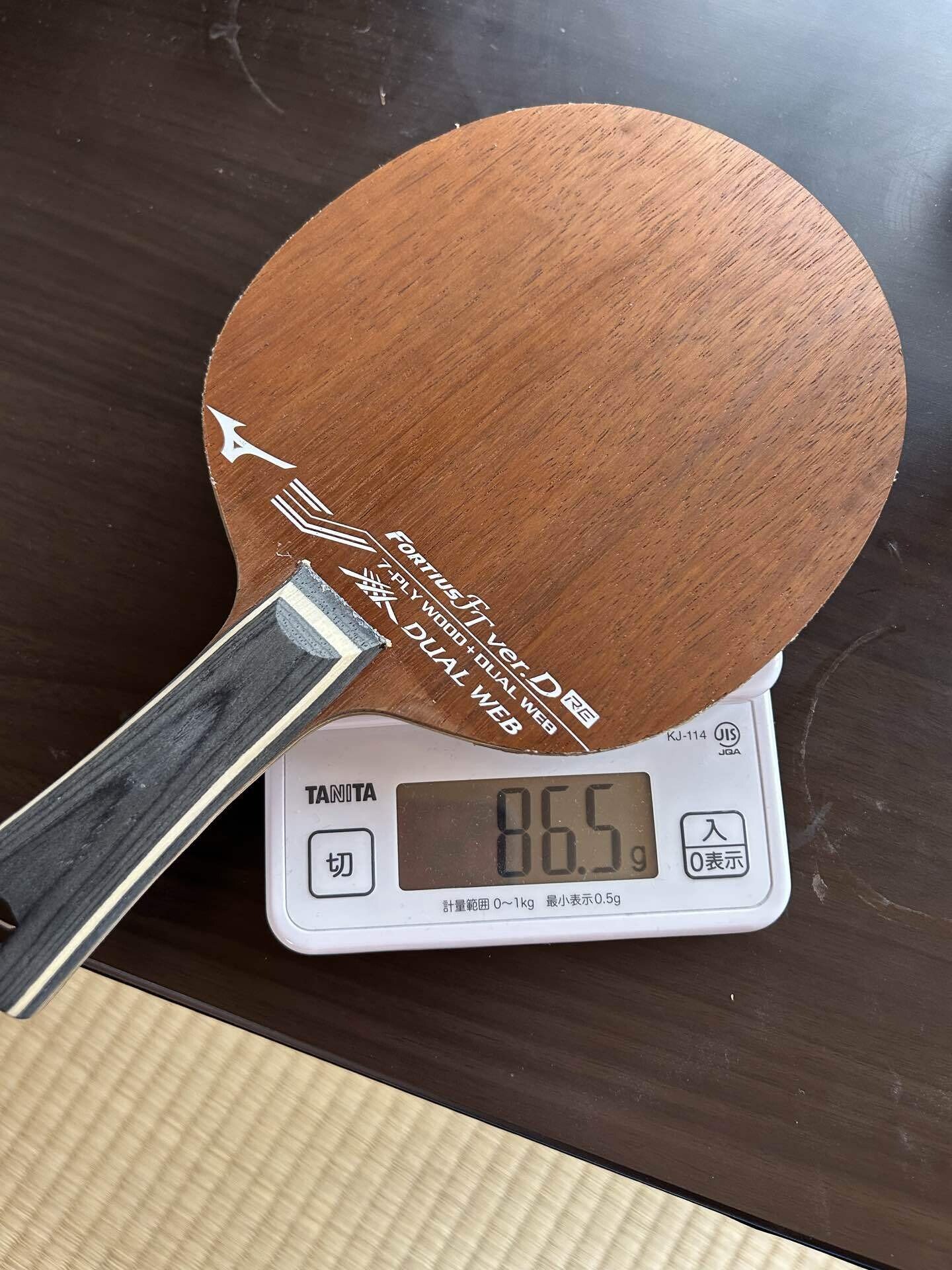 卓球】ミズノの名作！フォルティウスFT ver.D RE をぶっつけ本番で使っ