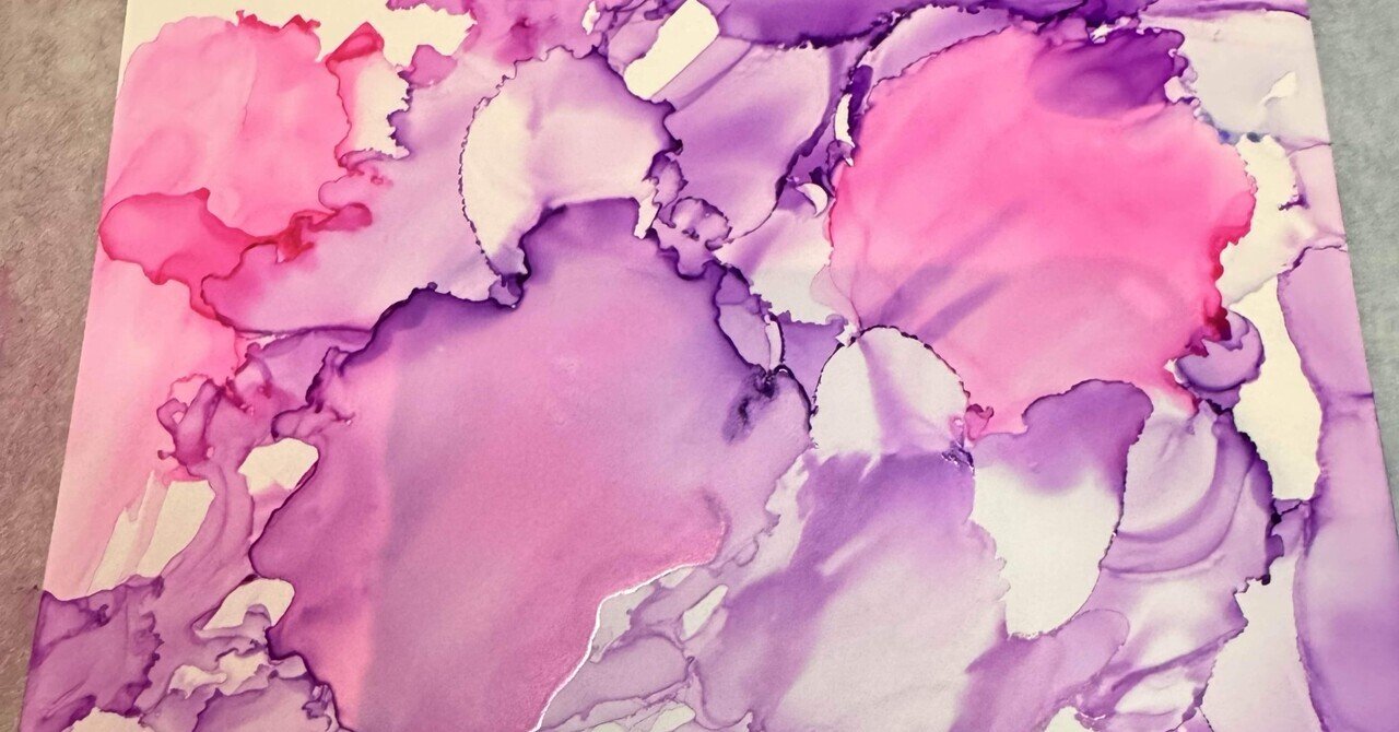 アルコールインクアートやってみた｜香-Kou-