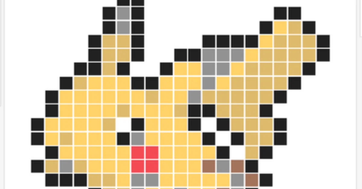 Pink Excel Code I tried making various Pikachus in Tableau|R.H.