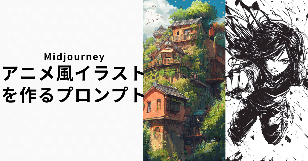 MidjourneyV6.1】アニメ風イラストを作る方法・プロンプト一覧｜ダミー