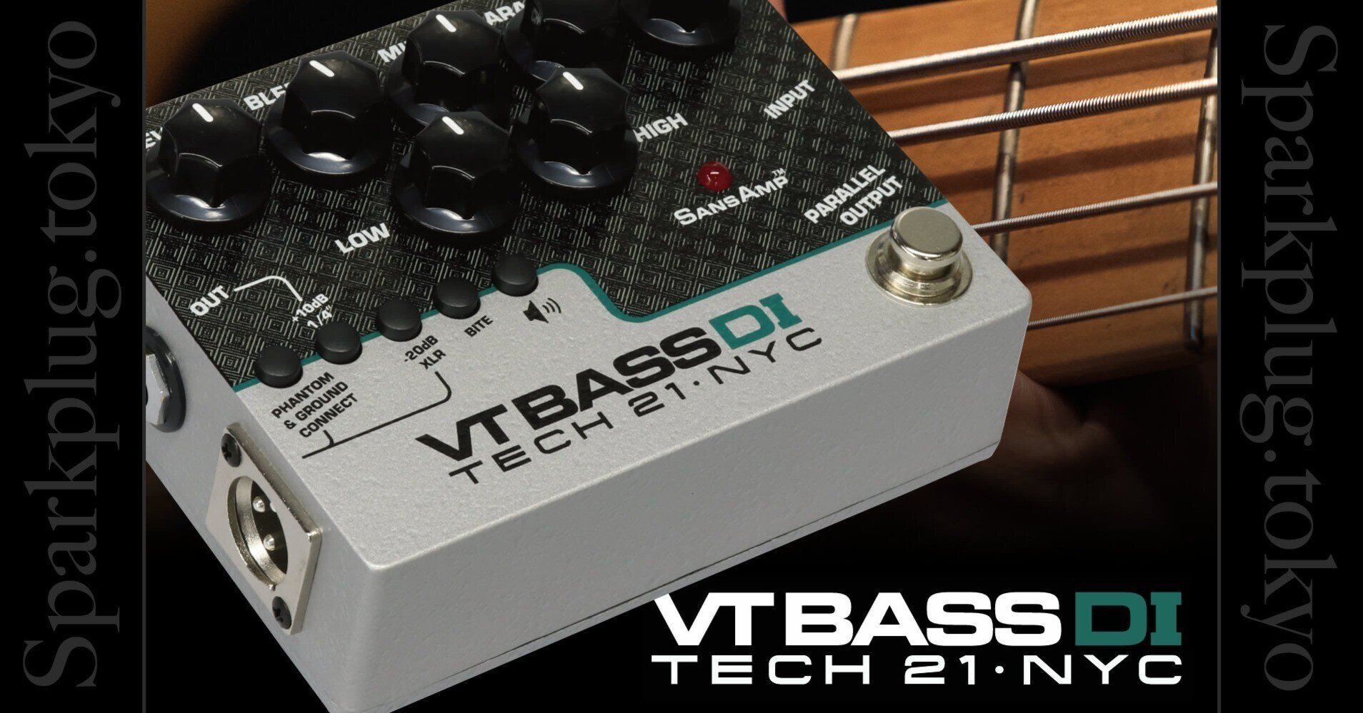 100%アナログのSansAmp技術搭載多機能ベース用ペダル「TECH21 VT BASS 100%アナログのSansAmp技術搭載多機能ベース用ペダル「TECH21 VT BASS