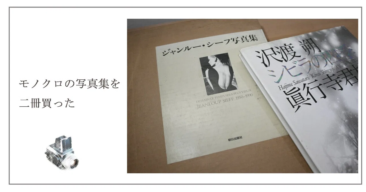 モノクロの写真集を2冊買った。『ジャンル―・シーフ写真集』 『シビラ