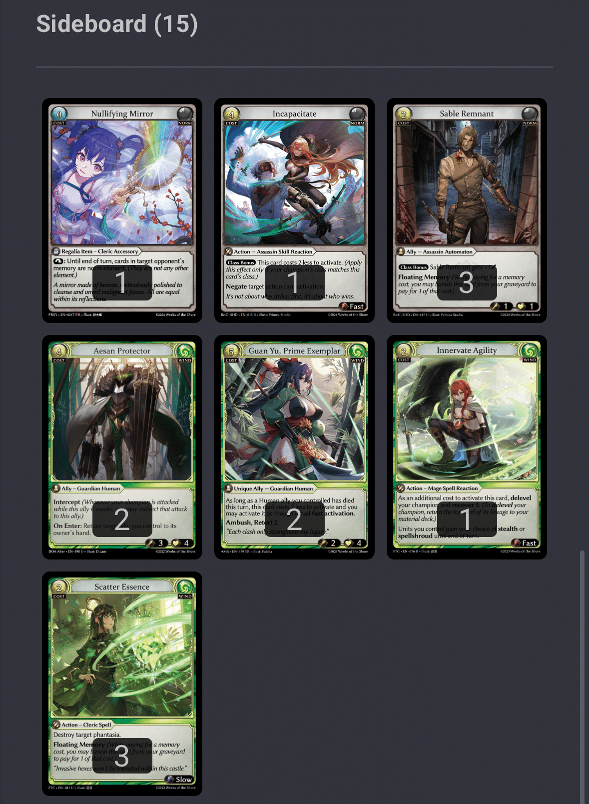 grand archive TCG】regional20250215①デッキ作成｜ハイタデンカ