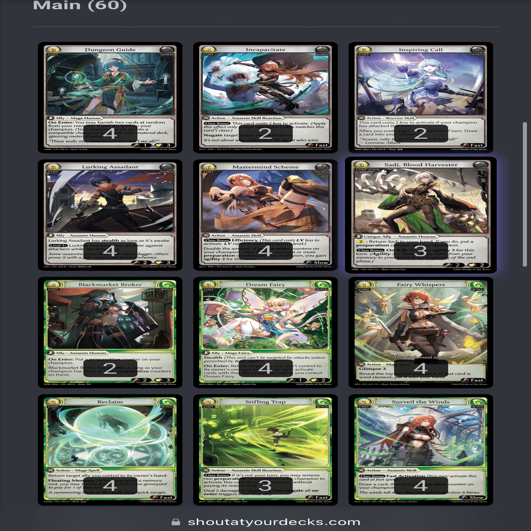 grand archive TCG】regional20250215①デッキ作成｜ハイタデンカ