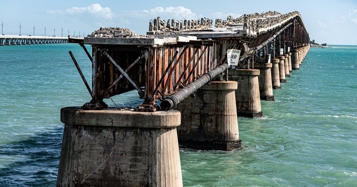 フロリダにある廃線になった海上鉄道 - Overseas Railroad