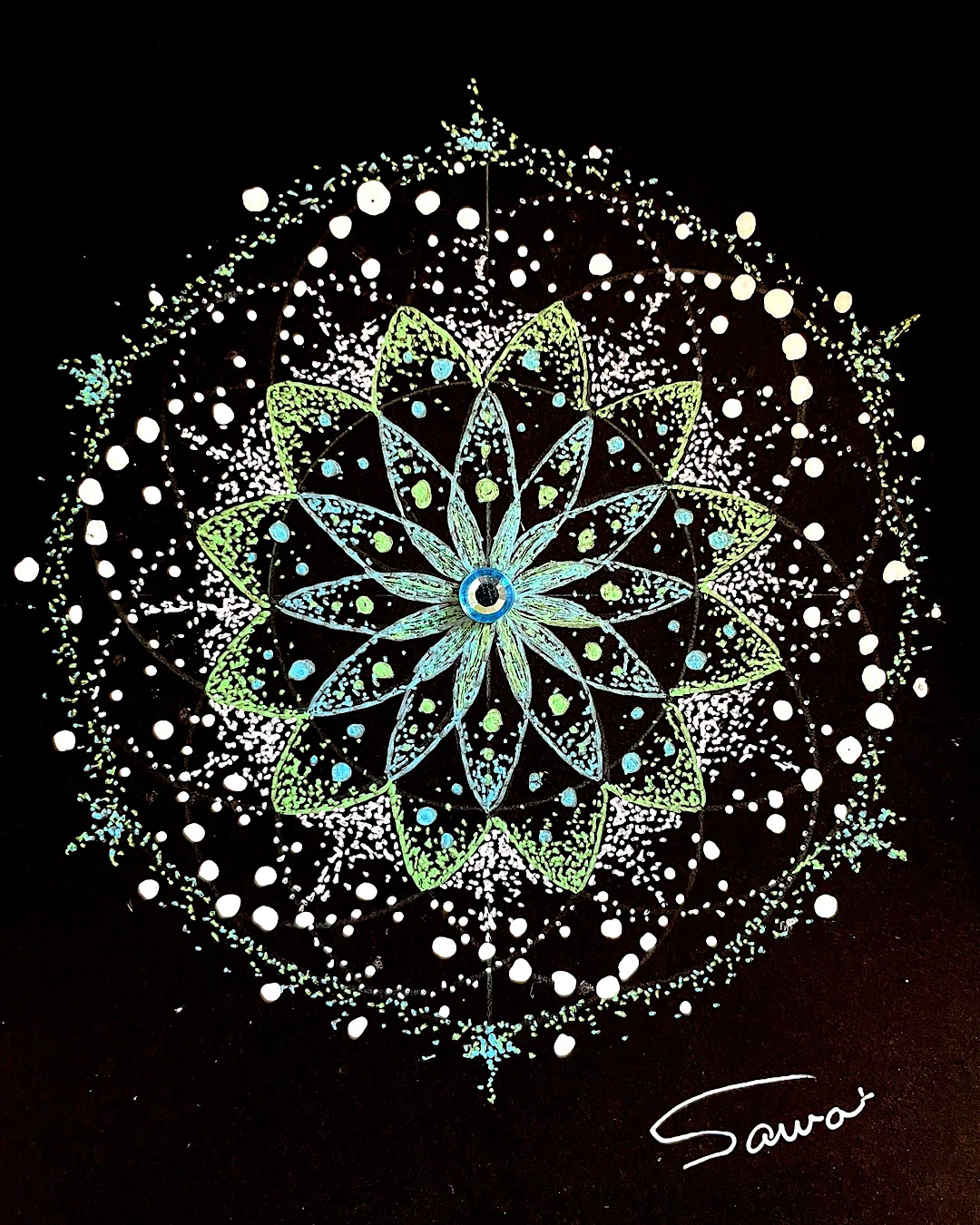 神聖幾何学 vesica piscis パステルアート 神聖幾何学 vesica piscis パステルアート