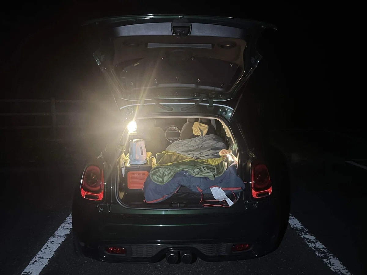 MINI cooper s での車中泊|中満 俊介/ nakamitsu shunsuke