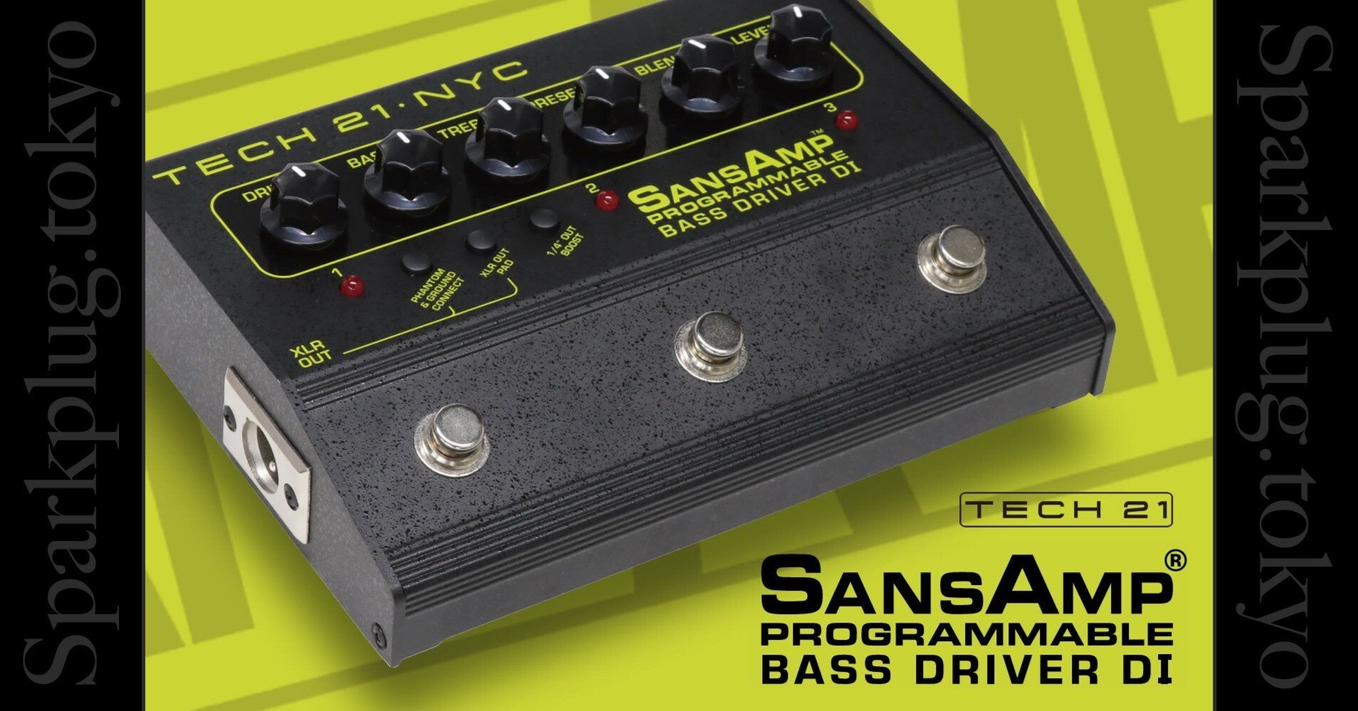 多彩なベースサウンドと自由自在なプログラミング「TECH21 SansAmp