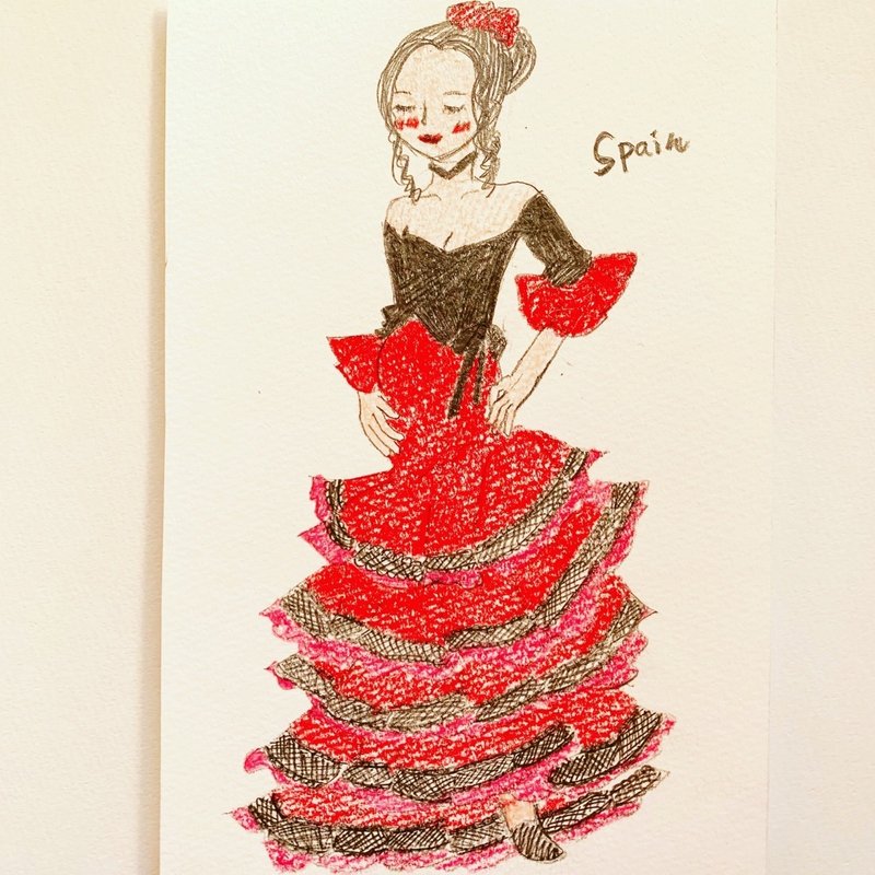 世界の民族衣装イラストを描いた あゆ Note