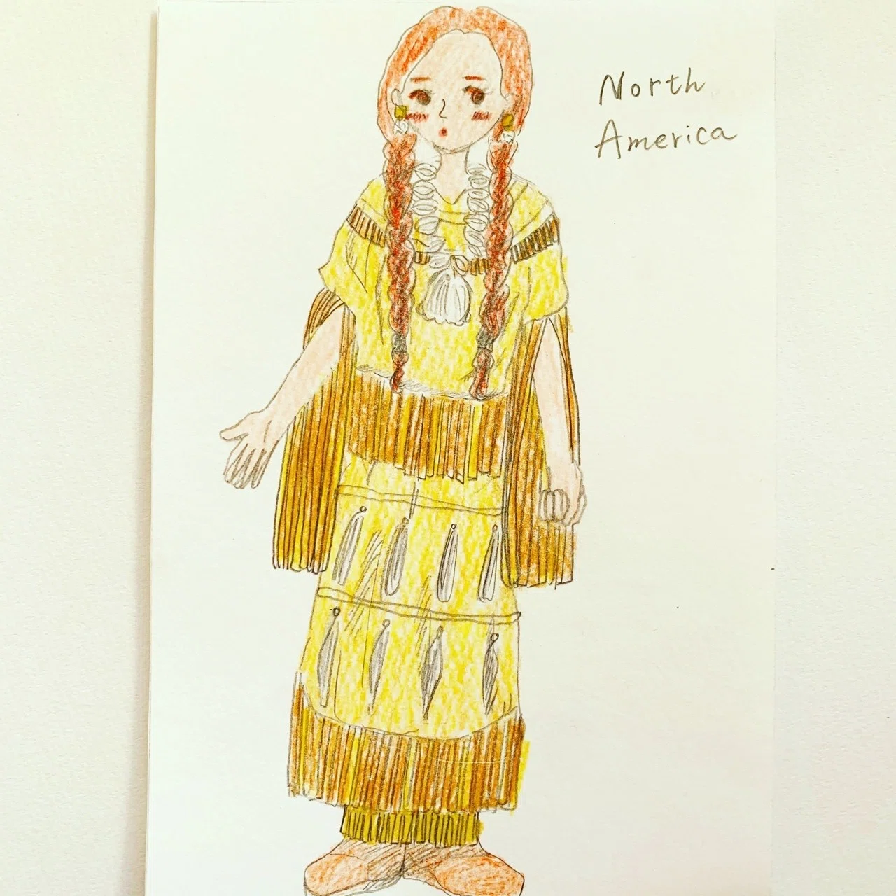 世界の民族衣装イラストを描いた｜maron