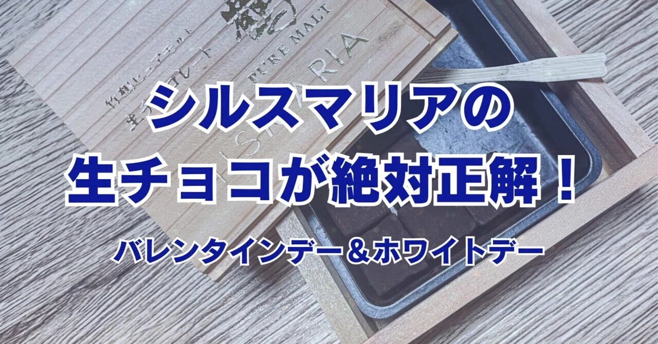 シルスマリアの生チョコが絶対正解｜バレンタインデー＆ホワイトデー