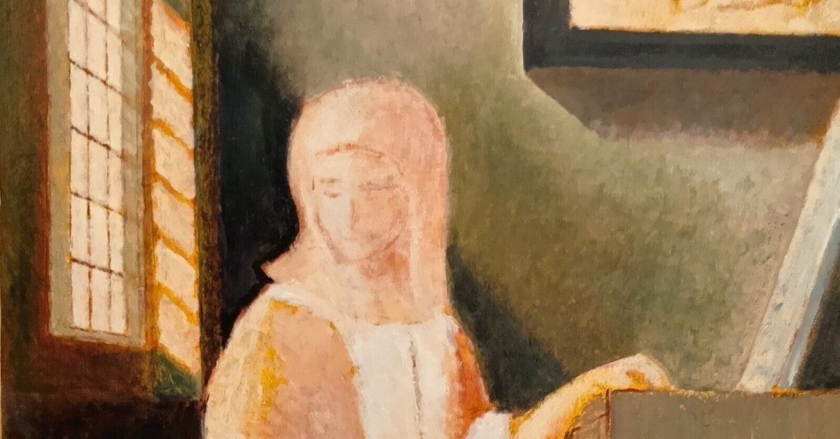 「引き取り限定品」　絵画　絵　避暑地の女性　サイン有り　高さ約１５３cm 輝く女性を1枚の絵に」 豊科近代美術館で日本画家の中島潔さんの