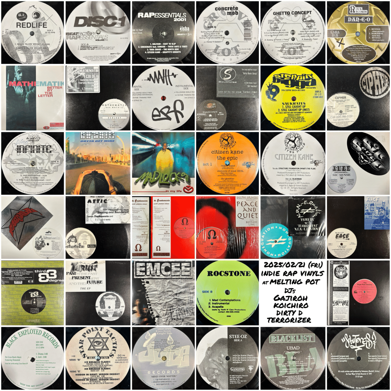 Indie Rap Vinyls｜HIP HOP JUNKIEEES