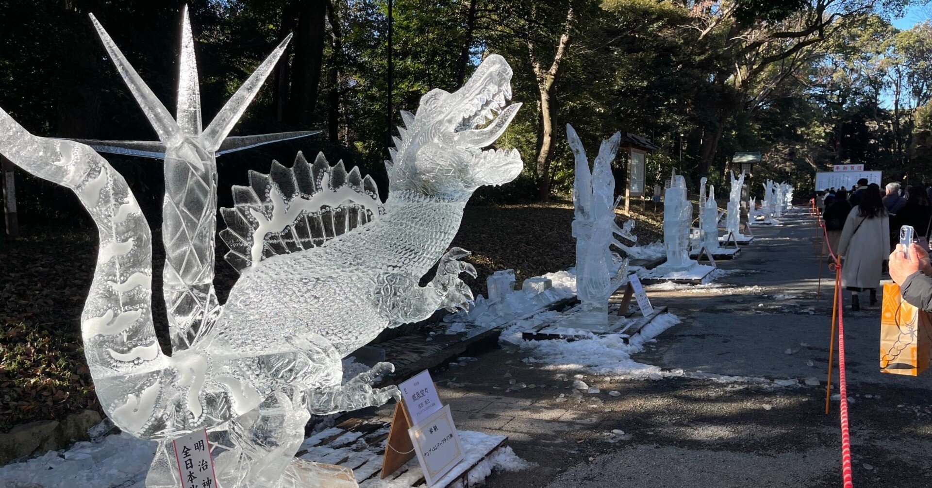 朝日に輝く氷の祭典！明治神宮奉納全国氷彫刻展【後編】｜小野田の超純