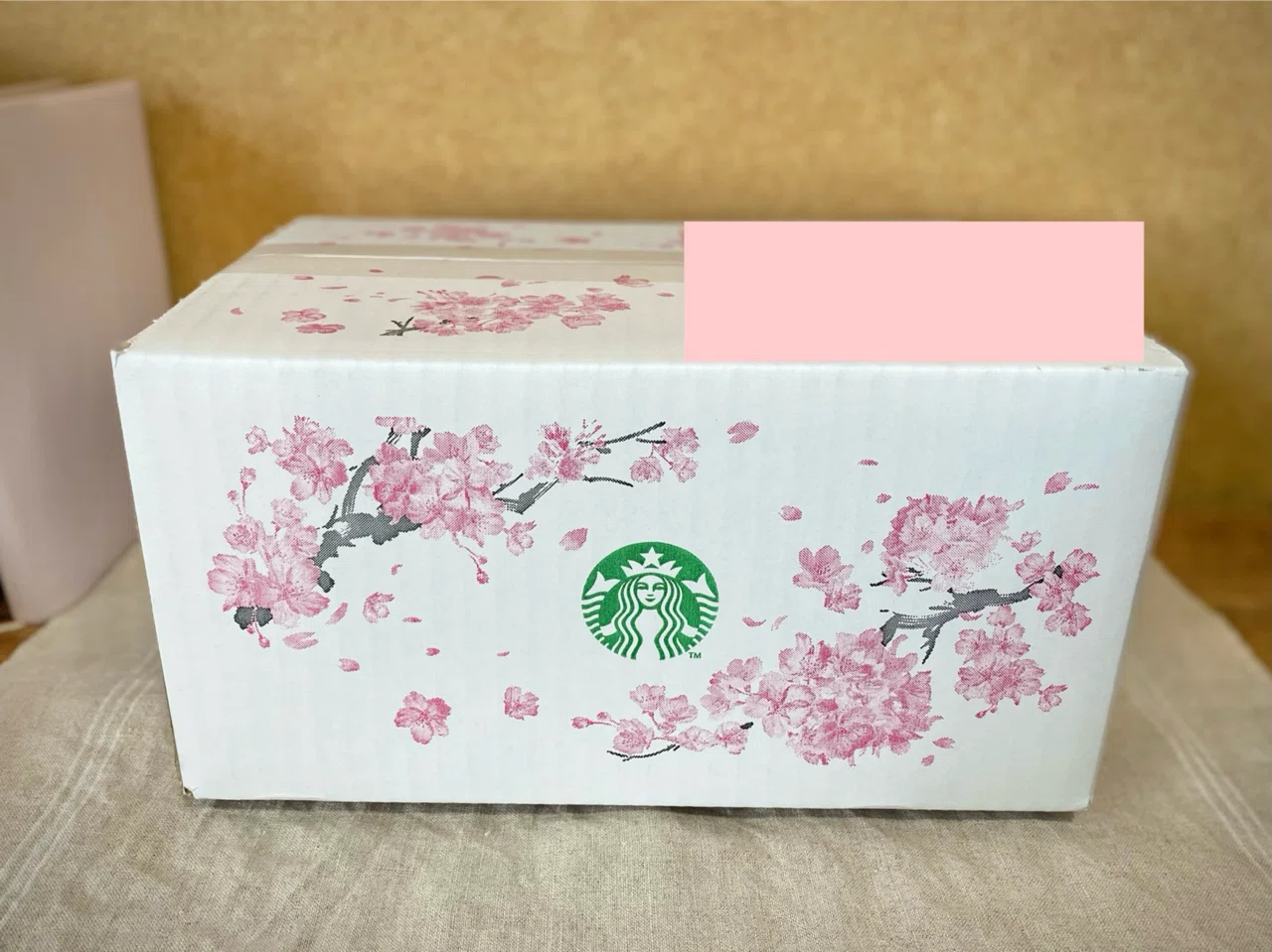 スターバックス桜絵画原画イラスト