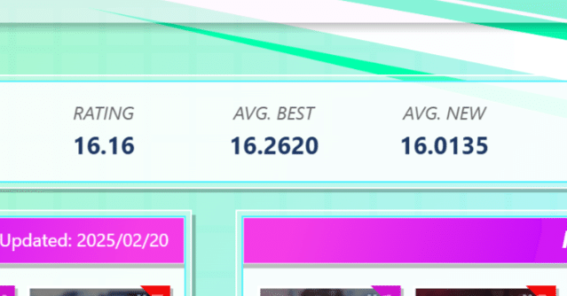 CHUNITHM】べ枠平均16.25到達振り返り｜さくらもり