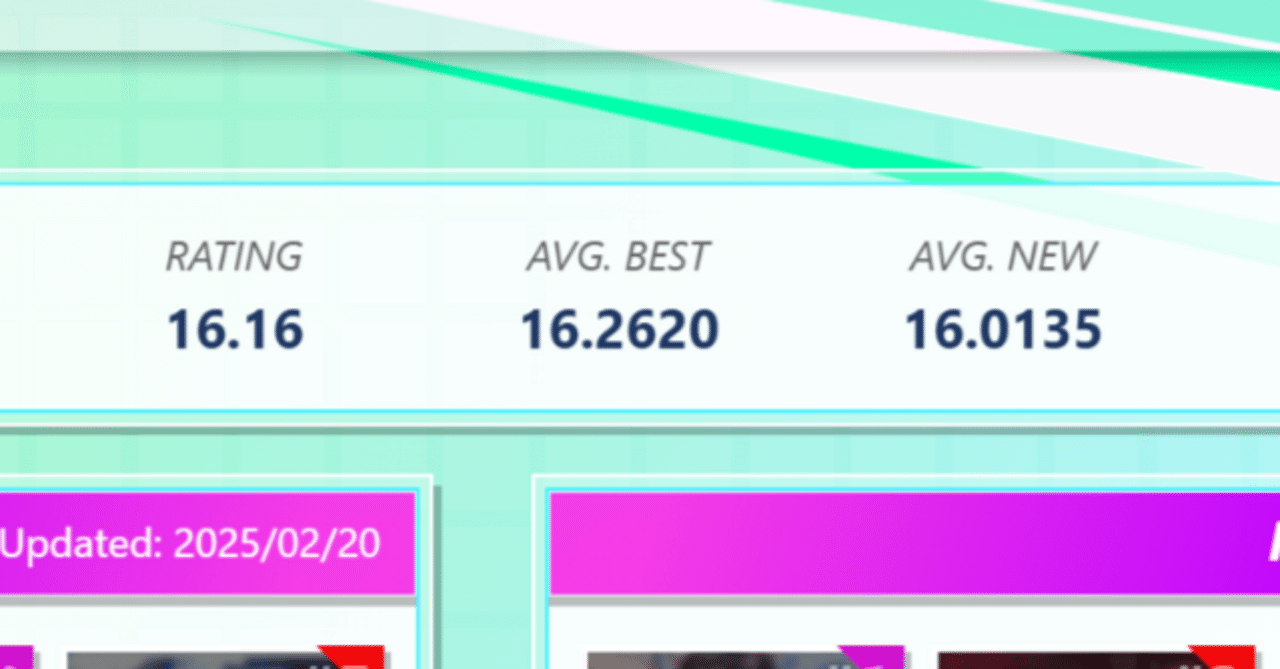 CHUNITHM】べ枠平均16.25到達振り返り｜さくらもり