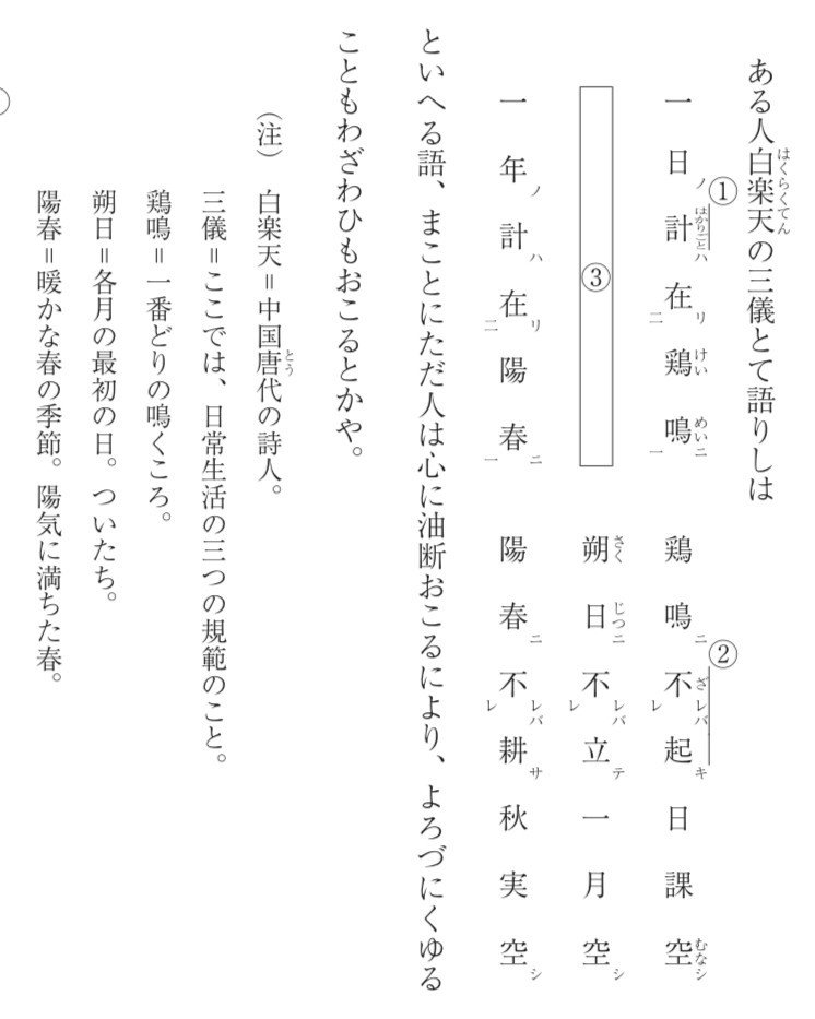 一年の計は元旦にあり は正しくない 新井 Note