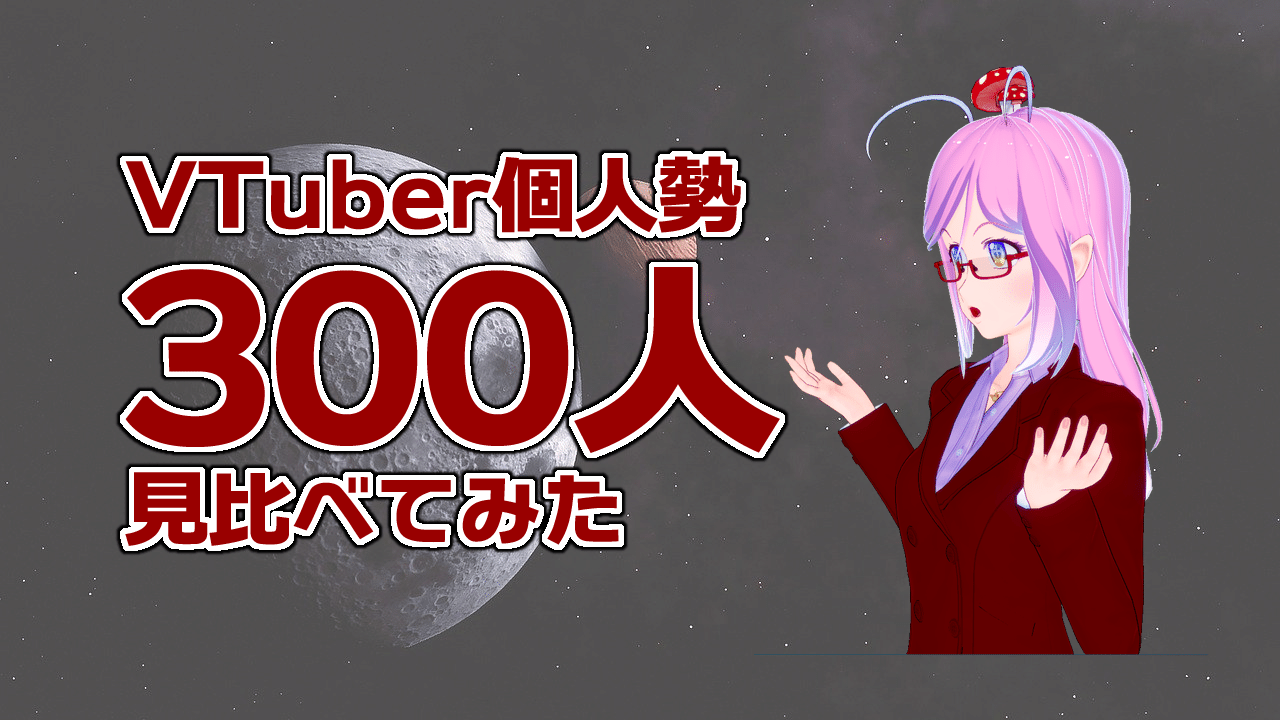 Vtuber個人勢300人を分析してみたら数字を伸ばすためのちょっとしたテクニックが見えてきた バーチャル地球外生命体 櫻井眞尋 Note