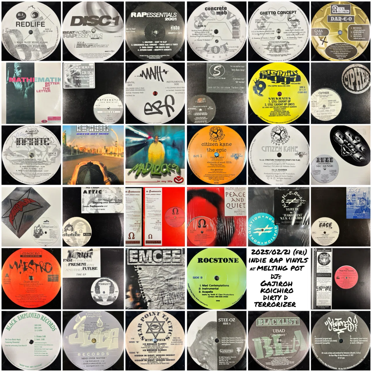 Indie Rap Vinyls｜HIP HOP JUNKIEEES