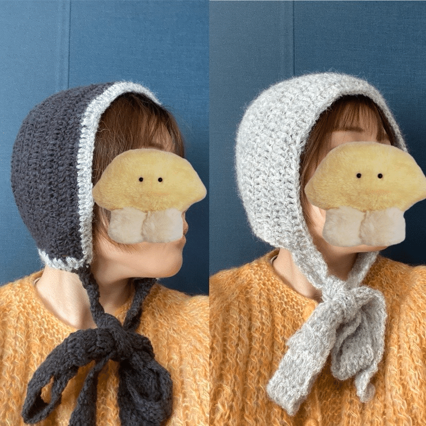 【NNANK】ボンネット ハンドメイド 編み物 編み物 ボンネットの作り方｜佐藤美帆
