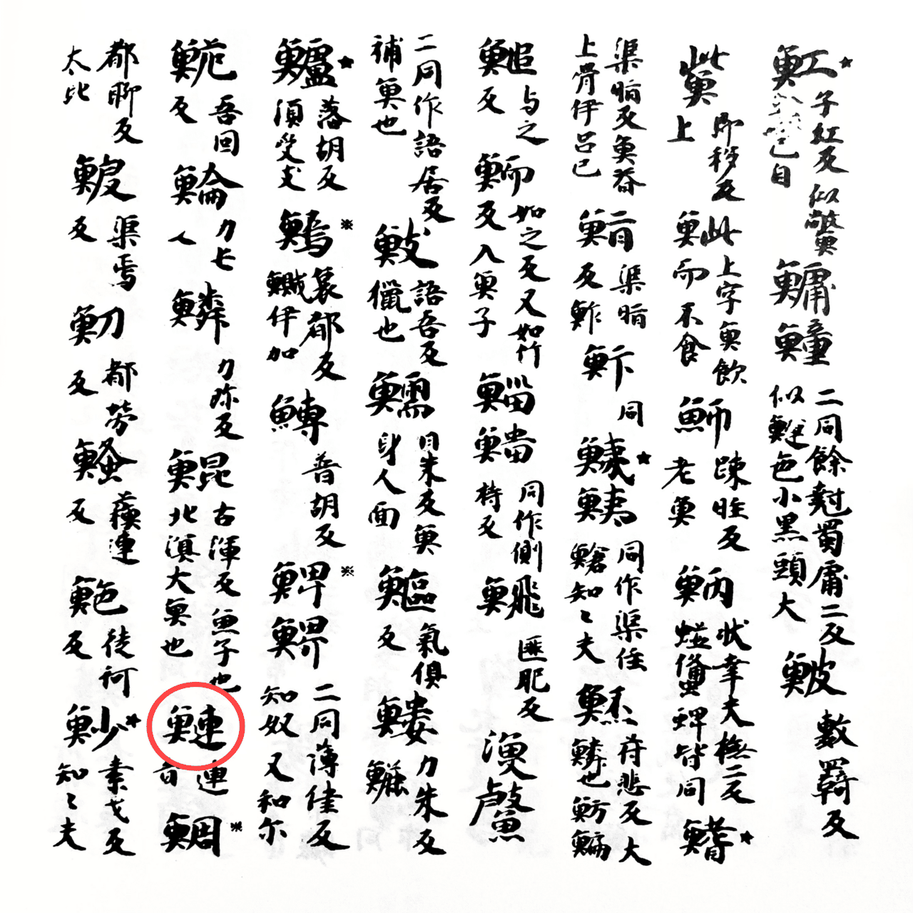 新撰字鏡』に見える「鰠」字反切の誤写｜白玉庵