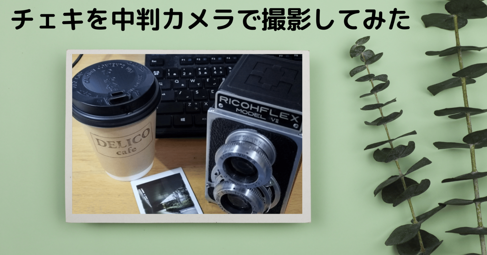 チェキを2眼の中判カメラ（RICOHFLEX VII）で撮影してみた（with露出計