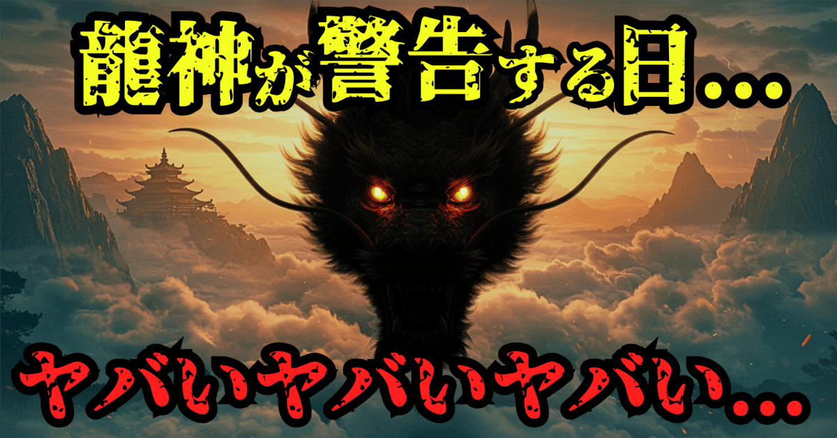 2匹の龍が衝突！2025年7月5日の予言と唯一の回避方法とは