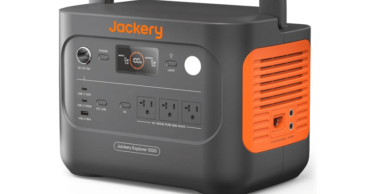Jackeryポータブル電源1000 New完全ガイド：業界最軽量